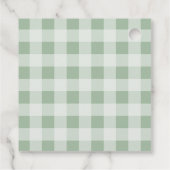 Das Brautparty des Marktes für die Bauern frisch v Geschenkanhänger (Rückseite)