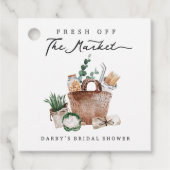 Das Brautparty des Marktes für die Bauern frisch v Geschenkanhänger (Vorderseite)