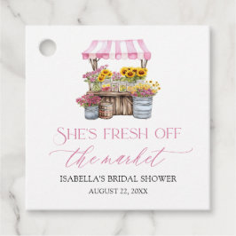 Das Brautparty des Marktes für die Bauern frisch v Geschenkanhänger