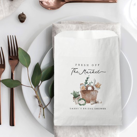 Das Brautparty des Marktes für die Bauern frisch v Geschenktütchen