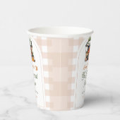 Das Brautparty des Marktes für die Bauern frisch v Pappbecher (Rechts)