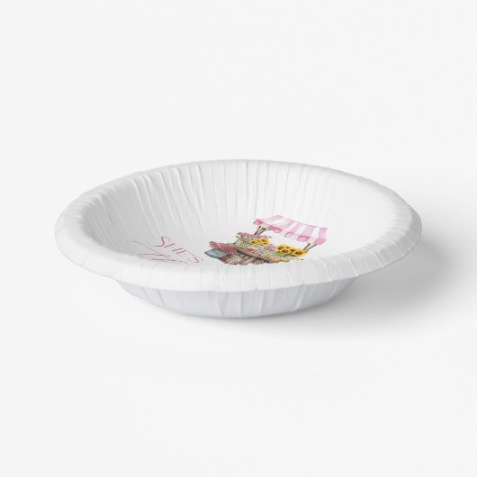 Das Brautparty des Marktes für die Bauern frisch v Pappteller (Gewinkelt)