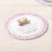 Das Brautparty des Marktes für die Bauern frisch v Runder Pappuntersetzer (Angewinkelt)