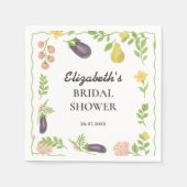 Das Brautparty des Marktes für die Bauern frisch v Serviette (Vorderseite)