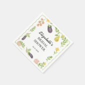 Das Brautparty des Marktes für die Bauern frisch v Serviette (Ecke)