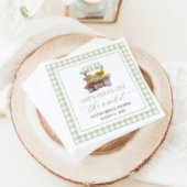 Das Brautparty des Marktes für die Bauern frisch v Serviette