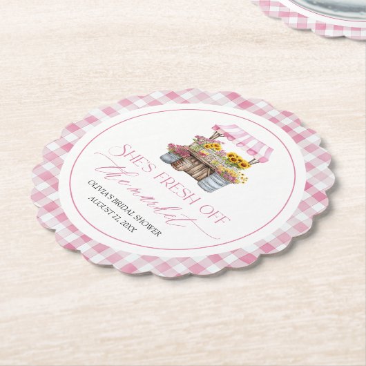 Das Brautparty des Marktes für die Bauern frisch v Untersetzer (angewinkelt)