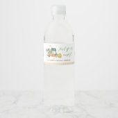 Das Brautparty des Marktes für die Bauern frisch v Wasserflaschenetikett (Vorderseite)