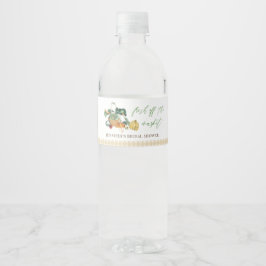 Das Brautparty des Marktes für die Bauern frisch v Wasserflaschenetikett