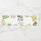 Das Brautparty des Marktes für die Bauern frisch v Wasserflaschenetikett (Einzelnes Label)