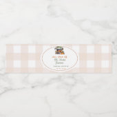 Das Brautparty des Marktes für die Bauern frisch v Wasserflaschenetikett (Einzelnes Label)