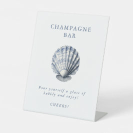 Das Brautparty des Marktes für Küstenmärkte Sockelschild