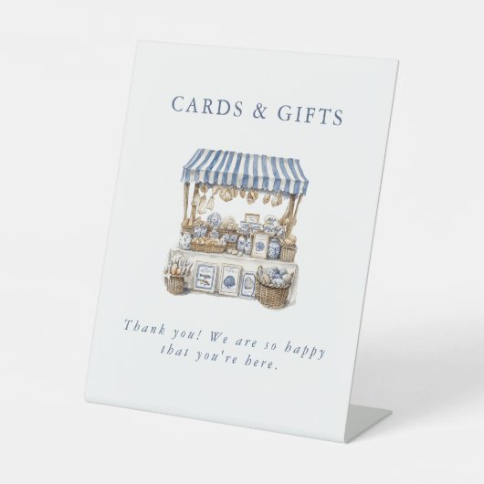 Das Brautparty des Marktes für Küstenmärkte Sockelschild (Vorderseite)