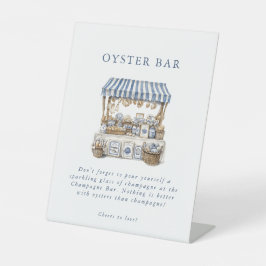 Das Brautparty des Marktes für Küstenmärkte Sockelschild