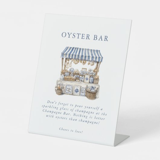 Das Brautparty des Marktes für Küstenmärkte Sockelschild (Vorderseite)