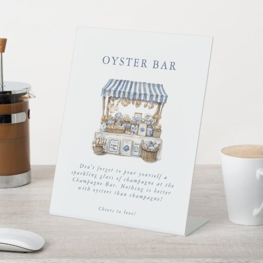 Das Brautparty des Marktes für Küstenmärkte Sockelschild (In SItu)