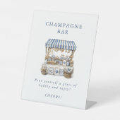 Das Brautparty des Marktes für Küstenmärkte Sockelschild (Vorderseite)