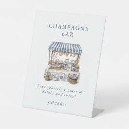 Das Brautparty des Marktes für Küstenmärkte Sockelschild