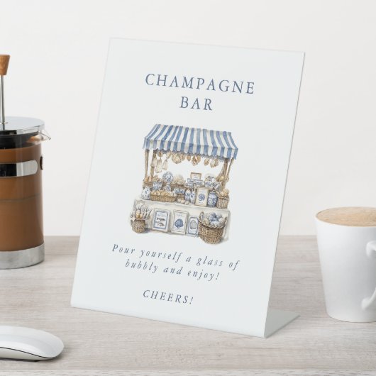 Das Brautparty des Marktes für Küstenmärkte Sockelschild (In SItu)