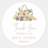 Das Brautparty des Marktes Runder Aufkleber (Vorderseite)