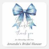 Das Brautparty des "Unbekannten" Quadratischer Aufkleber (Vorderseite)