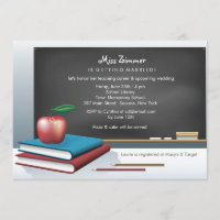 Das Brautparty-Einladung des Lehrers