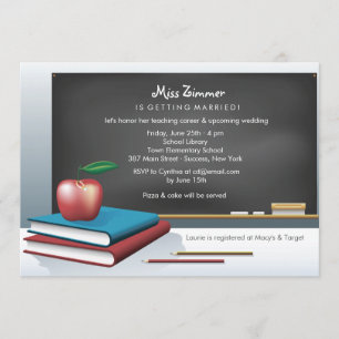 Das Brautparty-Einladung des Lehrers Einladung