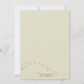 Das Brautparty-Einladung des Tandemfahrrad-Paares Einladung (Rückseite)