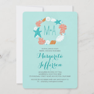 Das Brautparty für Wasserkränze lädt ein Einladung