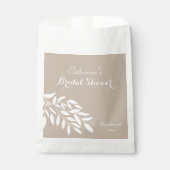 Das Brautparty ist beige, minimalistisch Geschenktütchen (Vorderseite)