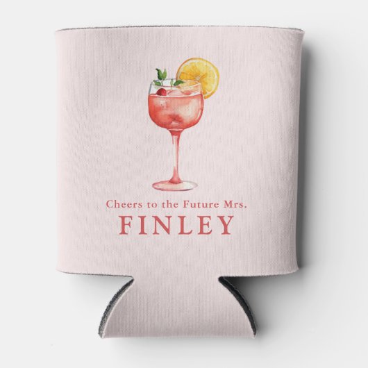 Das Brautparty "Light Pink" für die Zukunft Dosenkühler (Vorderseite)