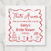 Das Brautparty noch vielen Dank Geschenkanhänger (Vorderseite)