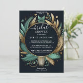 Das Brautparty ?Palm Tree Beach? Einladung (Stehend Vorderseite)