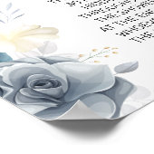 Das Brautparty "Ring Watercolor" Poster (Ecke)