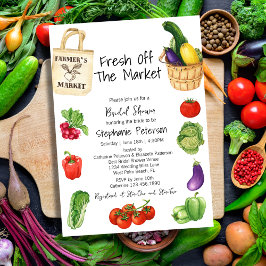 Das Brautparty "Tote Beutel" für den Markt frisch Einladung