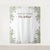 Das Brautparty von Frau Greenery für die Zukunft Wandteppich (Vorderseite)