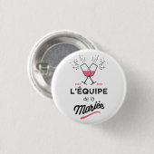 Das Brautteam Button (Vorne & Hinten)