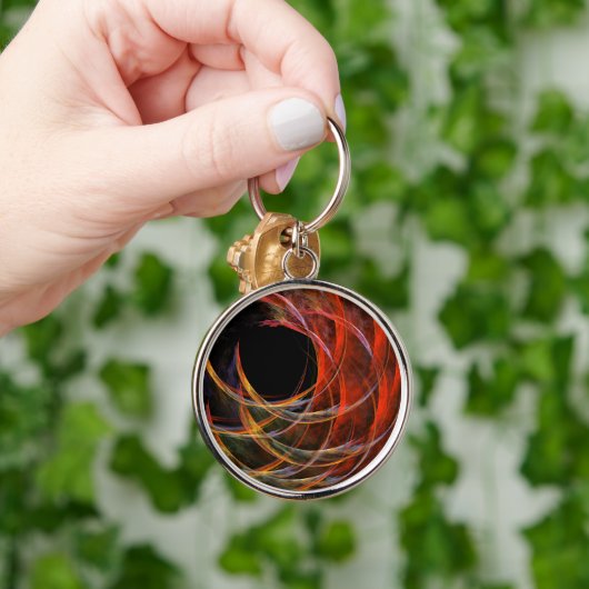 Das Brechen des Kreises Abstrakte Kunst Klein Schlüsselanhänger (Hand)