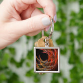 Das Brechen des Kreises Abstrakte Kunst Klein Schlüsselanhänger (Hand)