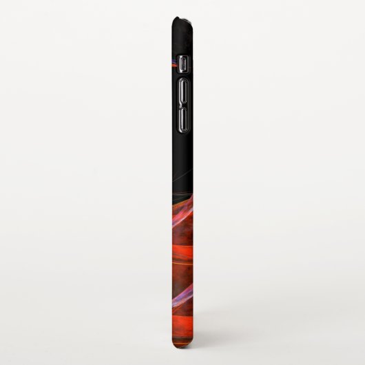 Das Brechen des Kreises Abstrakter Kunst Matte iPhone Hülle (Linke Seite)