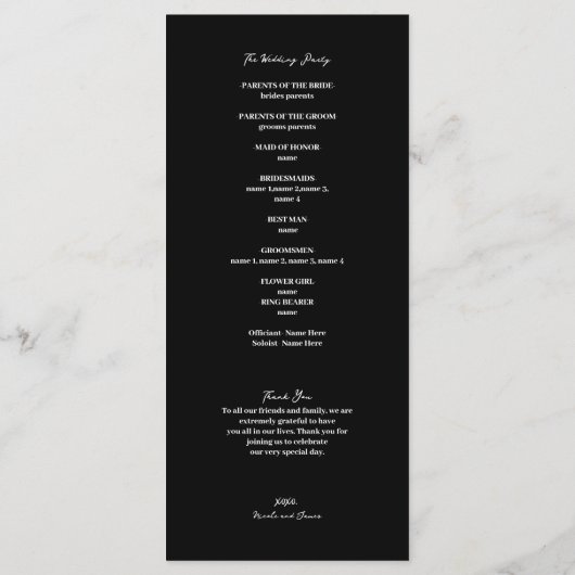 Das BREITE Tarot Skeletons Bride & Groom Programm (Rückseite)