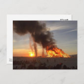 Das Brennen der Pyramiden, das Brennen der menschl Postkarte (Vorne/Hinten)