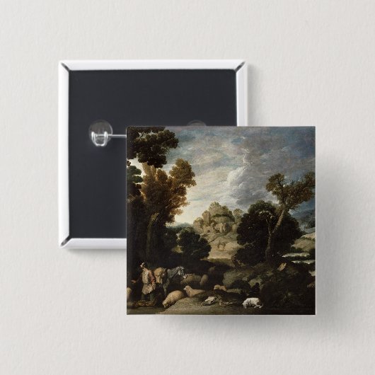 Das brennende Bush, c.1635 Button (Vorne & Hinten)