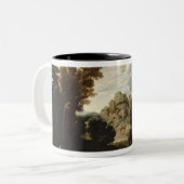 Das brennende Bush, c.1635 Zweifarbige Tasse (Vorderseite Links)