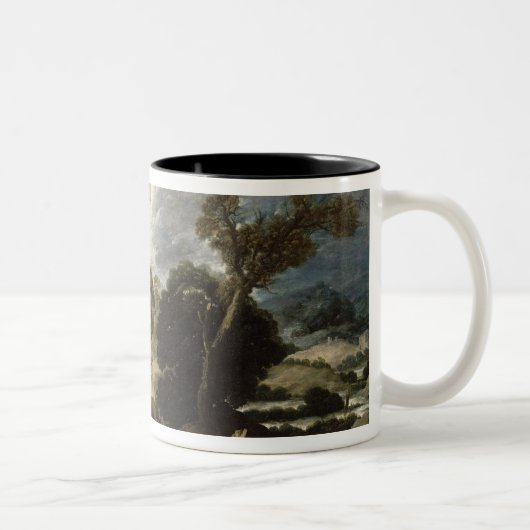 Das brennende Bush, c.1635 Zweifarbige Tasse (Rechts)
