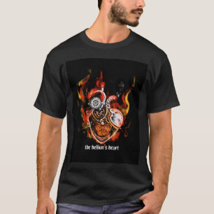 Das brennende Herz der Höllischen Karlach. Feurige T-Shirt
