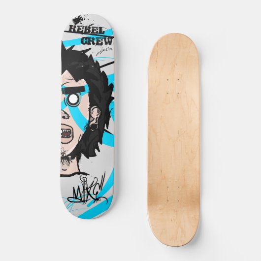 Das Brett der Mike Skateboard (Vorderseite)