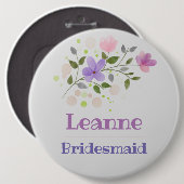 Das Bridesmaid Button-Abzeichen Button (Vorne & Hinten)