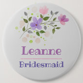Das Bridesmaid Button-Abzeichen Button (Vorderseite)