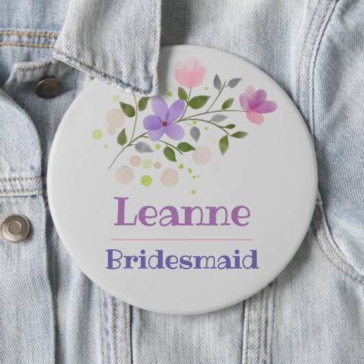 Das Bridesmaid Button-Abzeichen Button (Beispiel)